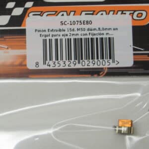 SCALEAUTO PINION 8MM 15T WITH SCREW